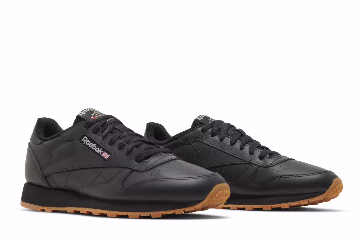 Reebok Classic Leather Black Gum, view 9