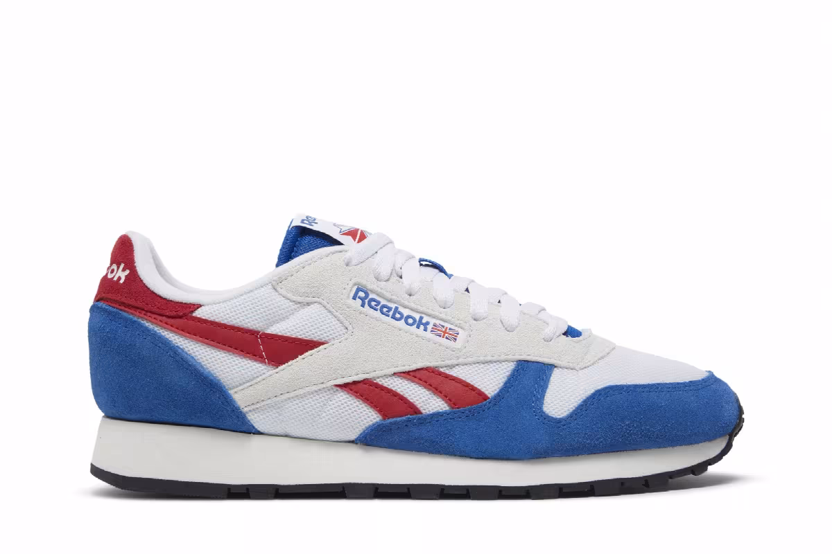 Reebok Classic Leather Make It Yours - White Vector Red Blue, view 2