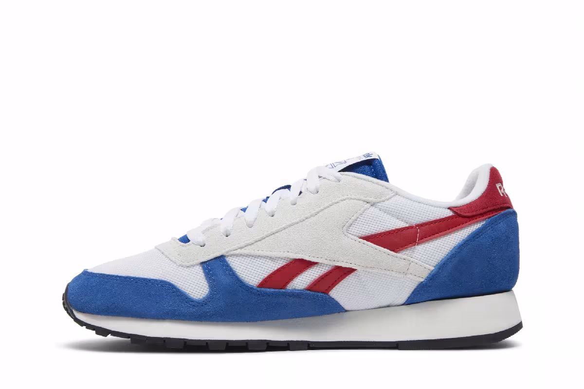 Reebok Classic Leather Make It Yours - White Vector Red Blue, view 4