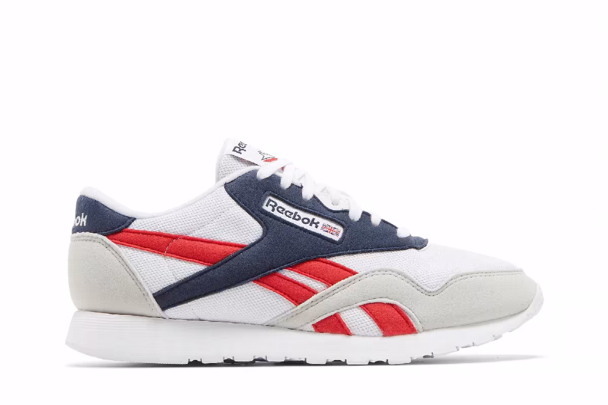 Reebok Classic Nylon White Vector Navy, view 2