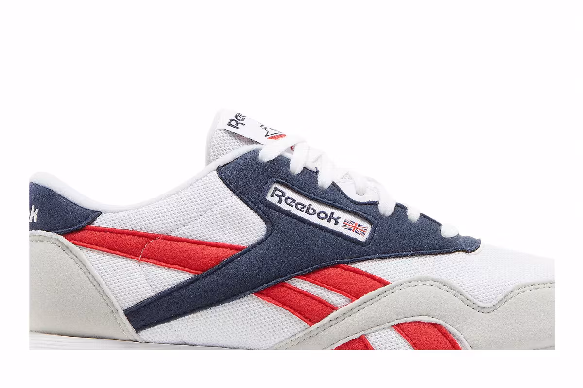 Reebok Classic Nylon White Vector Navy, view 3