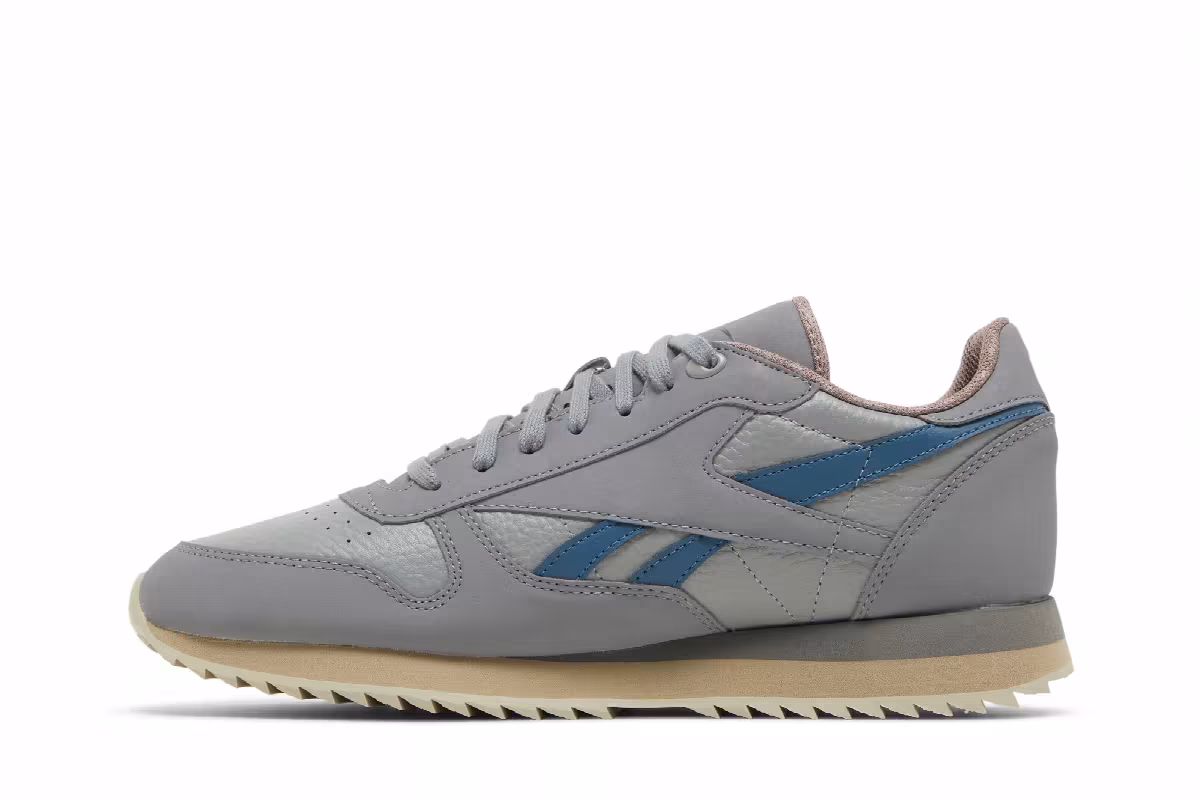 Jurassic World x Reebok Classic Leather Ripple Blue and Beta, view 4