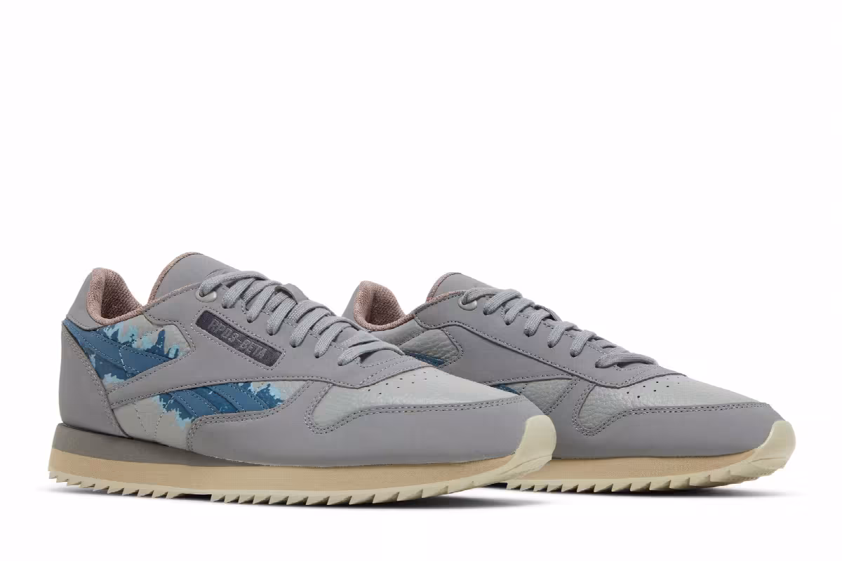 Jurassic World x Reebok Classic Leather Ripple Blue and Beta, view 9