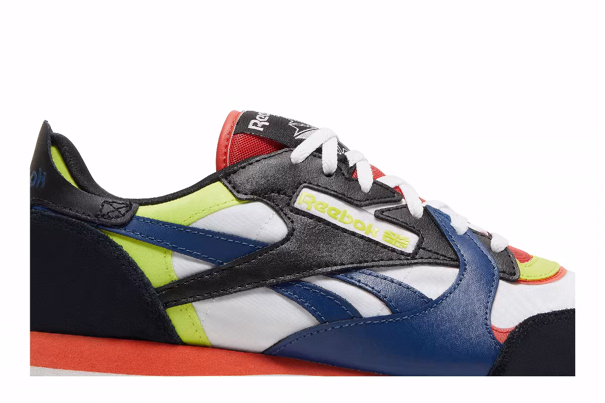 Reebok Classic Leather White Black Dynamic Red, view 3
