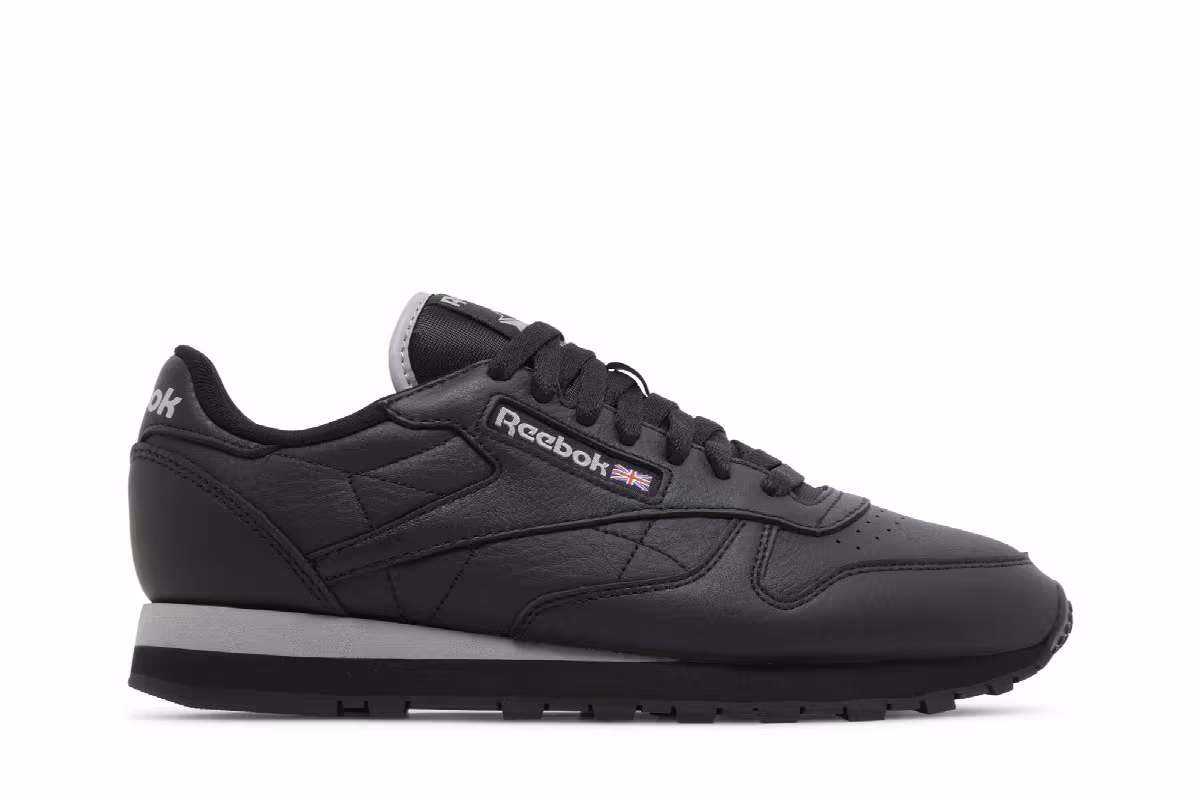 Reebok Classic Leather Black Pure Grey, view 2