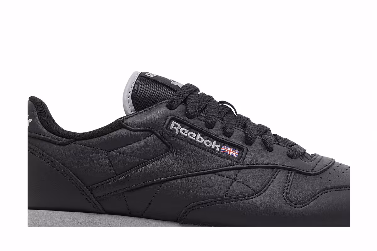 Reebok Classic Leather Black Pure Grey, view 3