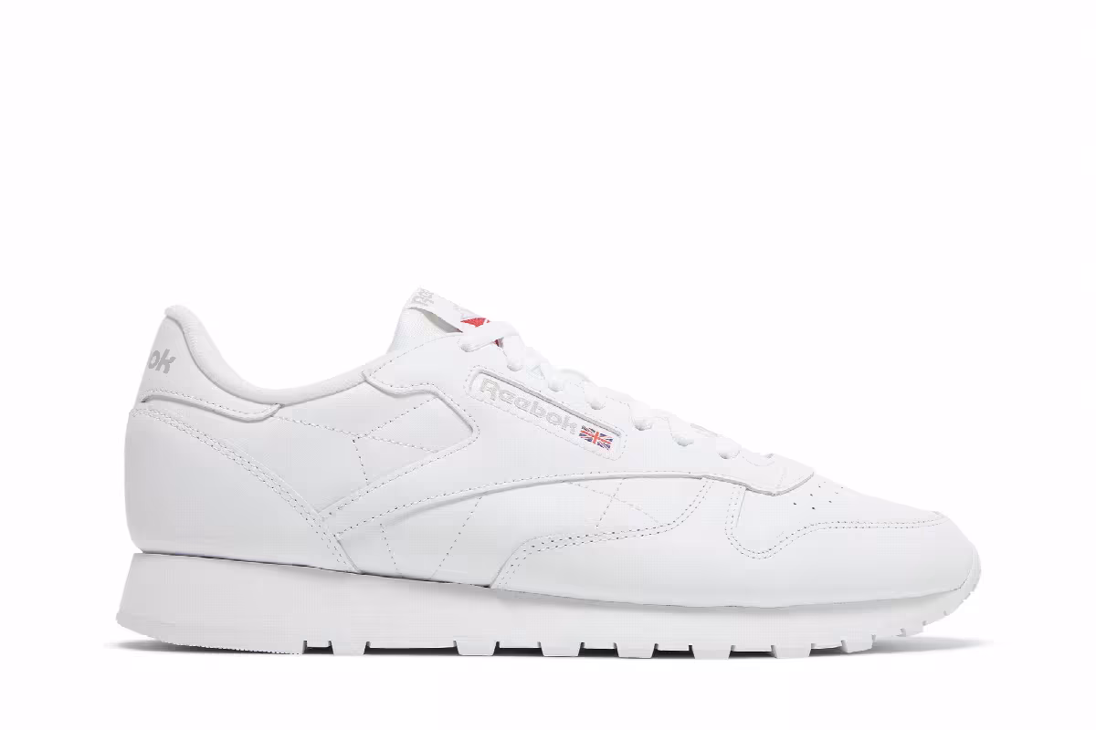 Reebok Classic Leather White Grey, view 2