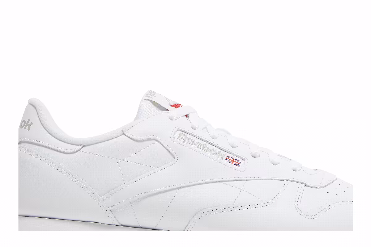 Reebok Classic Leather White Grey, view 3