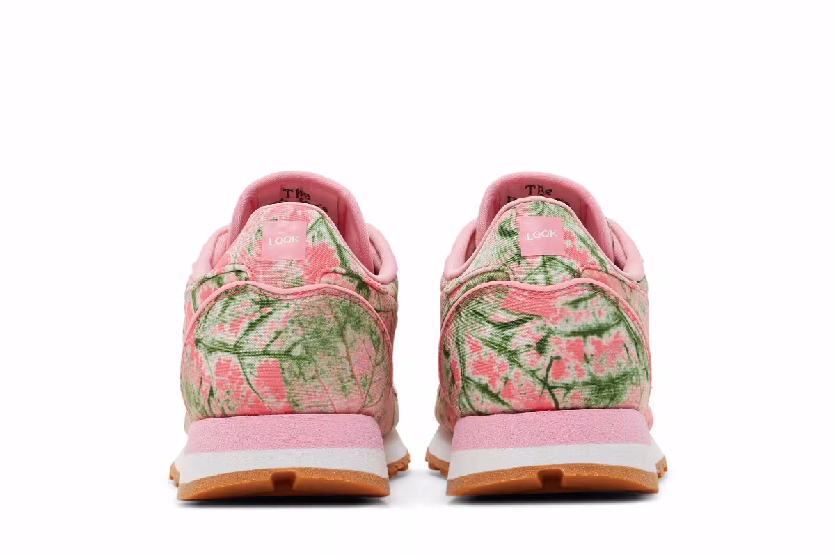 LQQK Studios x Reebok Classic Leather Leaf Camo - Bubble Gum, view 7