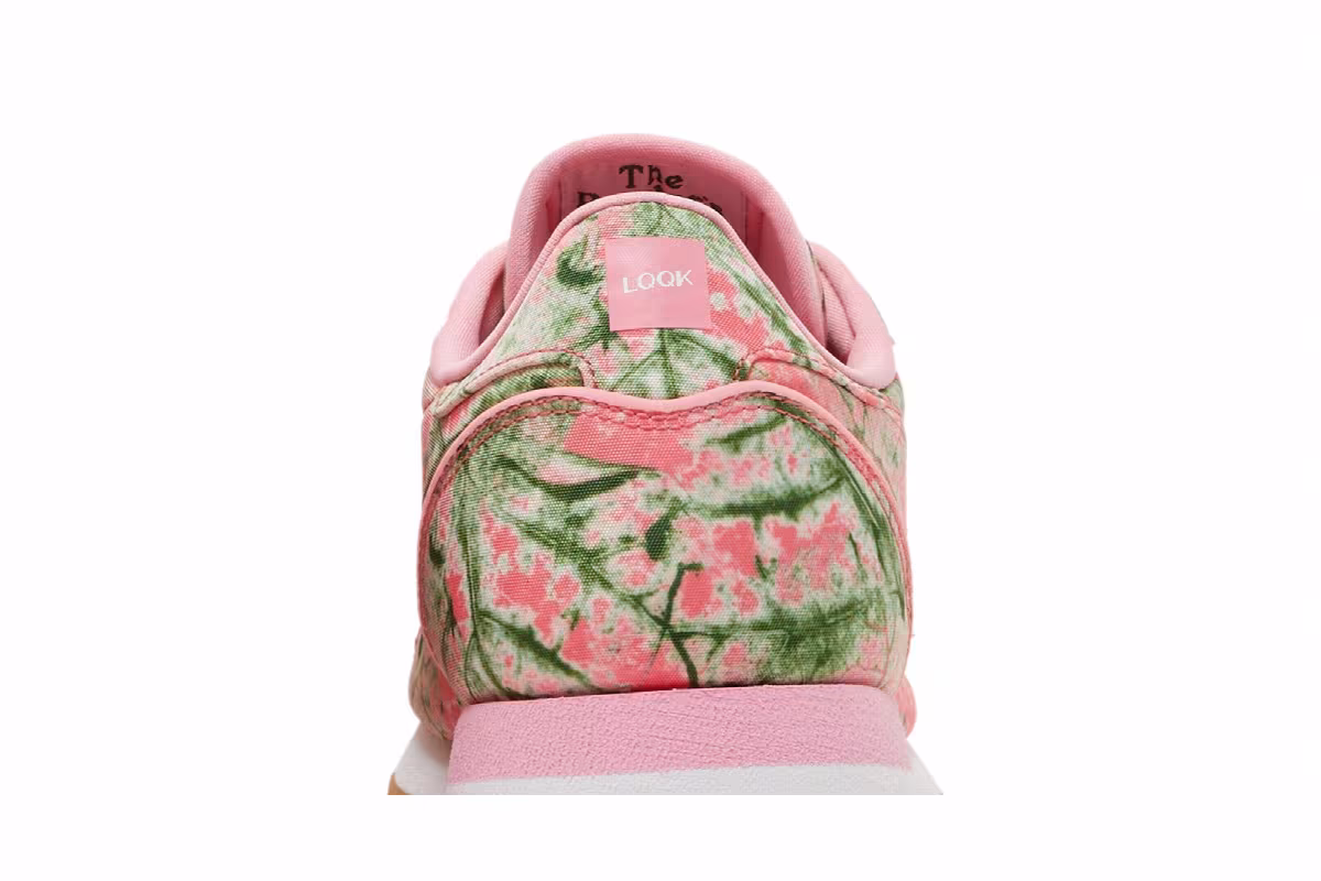 LQQK Studios x Reebok Classic Leather Leaf Camo - Bubble Gum, view 8