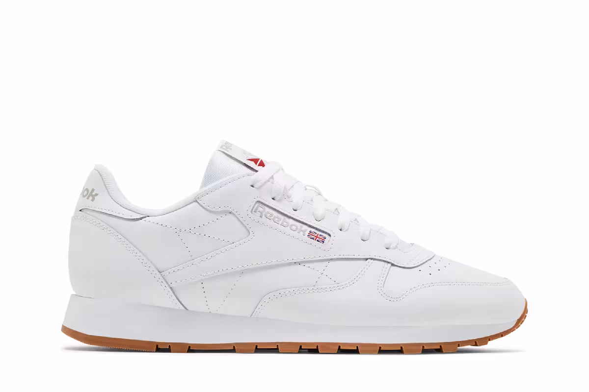 Reebok Classic Leather White Grey Gum, view 2