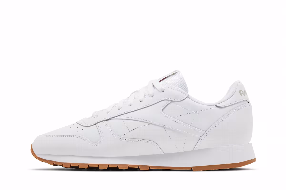 Reebok Classic Leather White Grey Gum, view 4