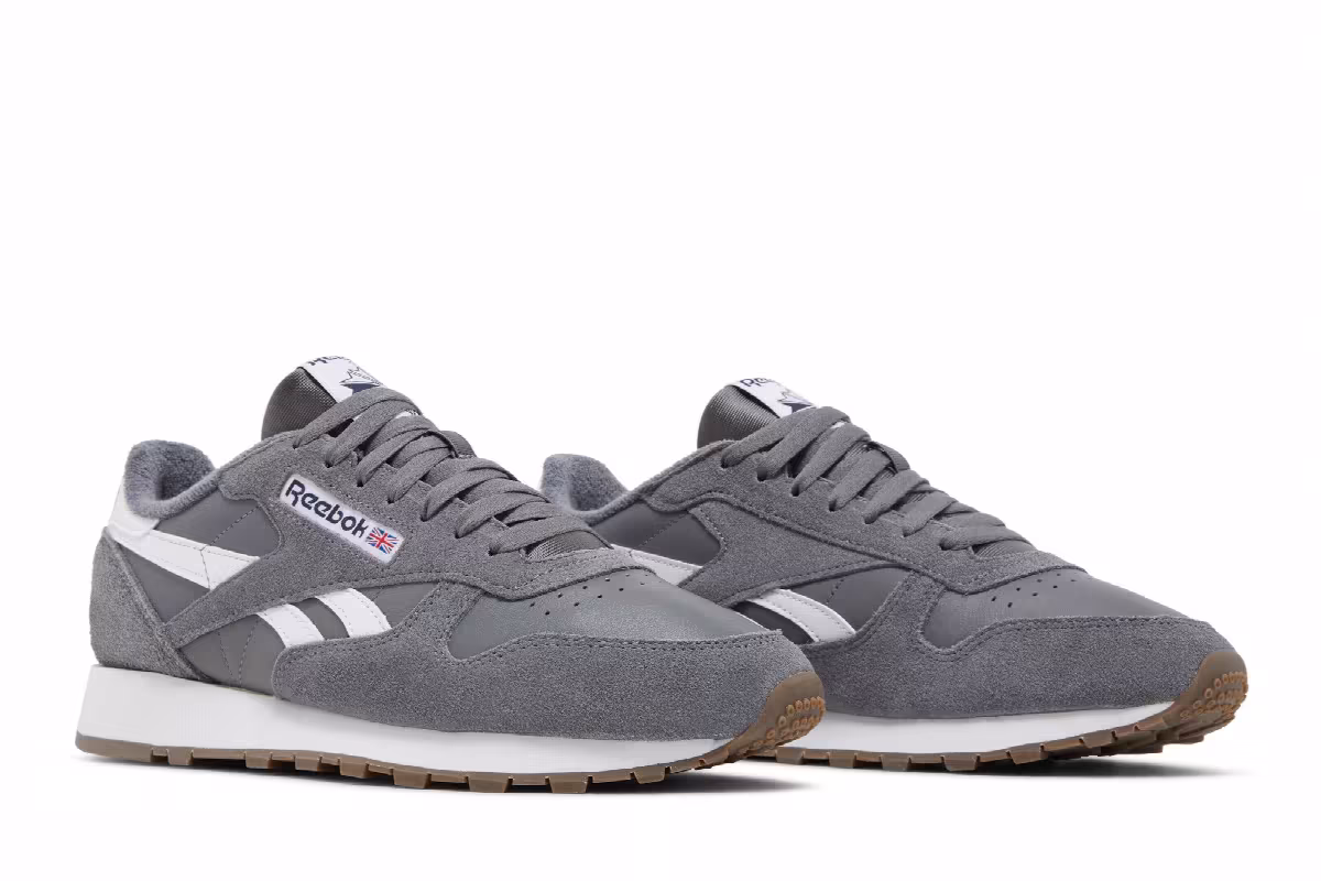 Reebok Classic Leather Pure Grey White, view 9