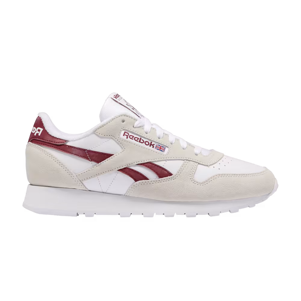 Reebok Classic Leather White Classic Burgundy