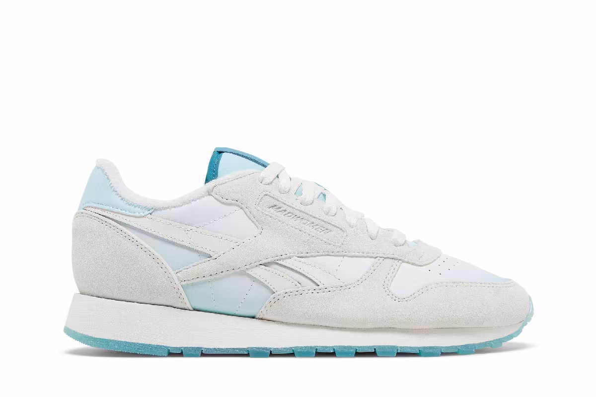 MadWoman x Reebok Classic Leather Chalk Thirsty Blue, view 2
