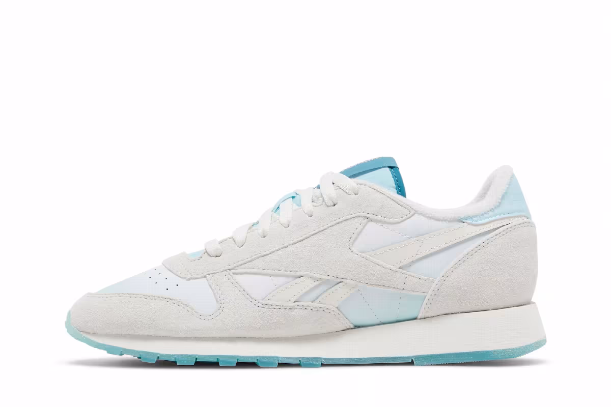 MadWoman x Reebok Classic Leather Chalk Thirsty Blue, view 4