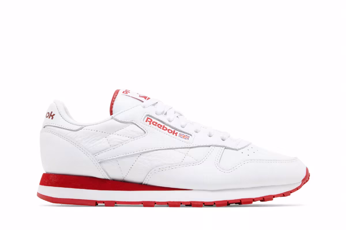 Reebok Classic Leather White Flash Red, view 2