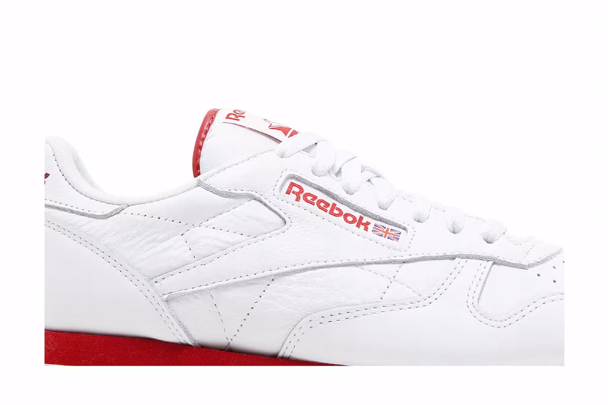 Reebok Classic Leather White Flash Red, view 3