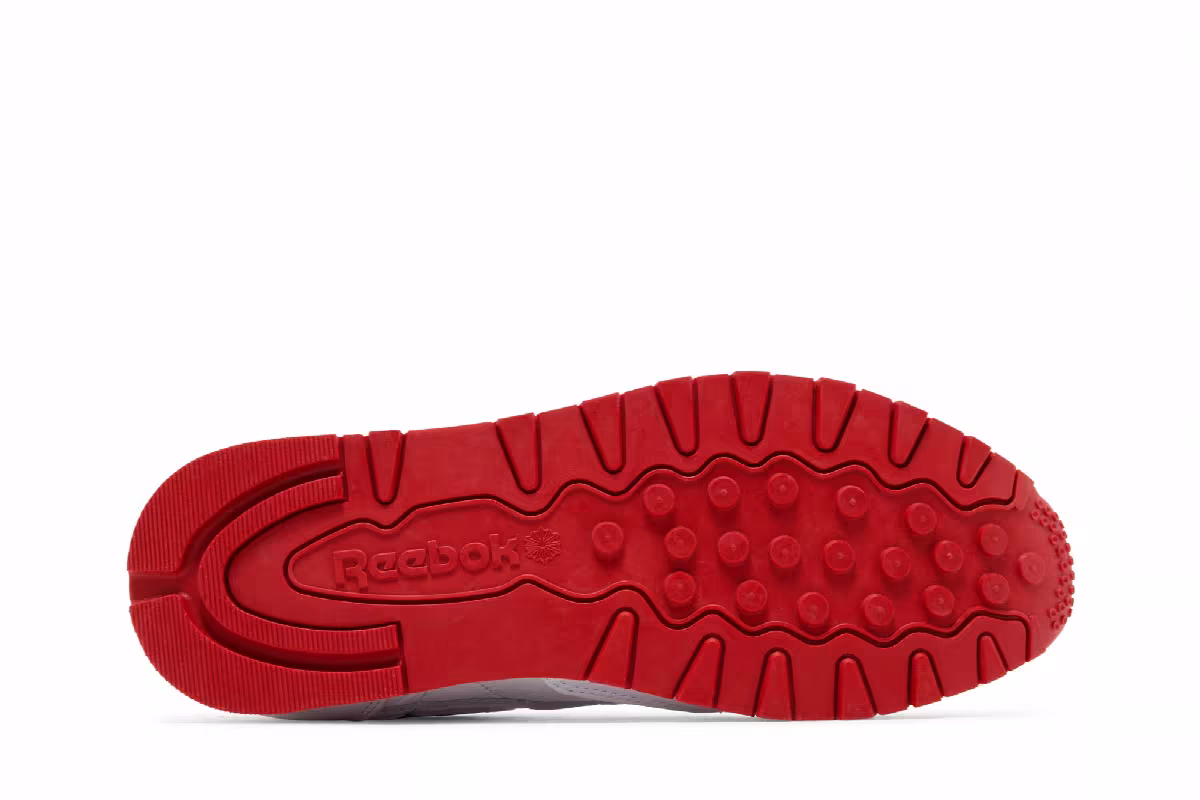 Reebok Classic Leather White Flash Red, view 5