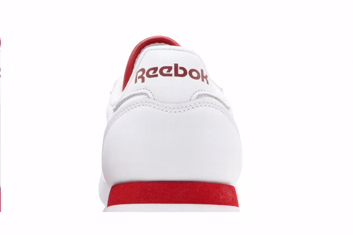 Reebok Classic Leather White Flash Red, view 8