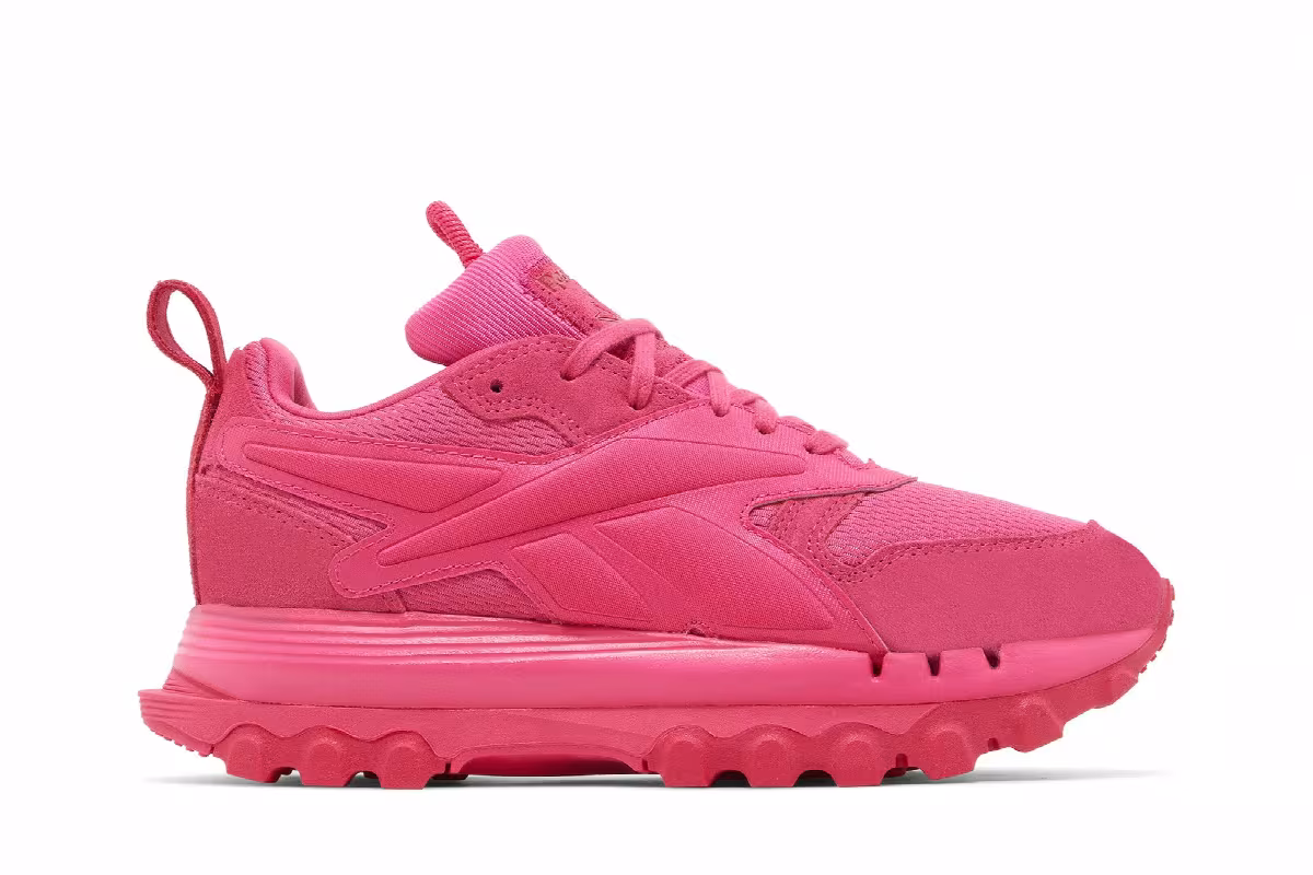 Cardi B x Reebok Women's Classic Leather V2 Pink Fusion, view 2