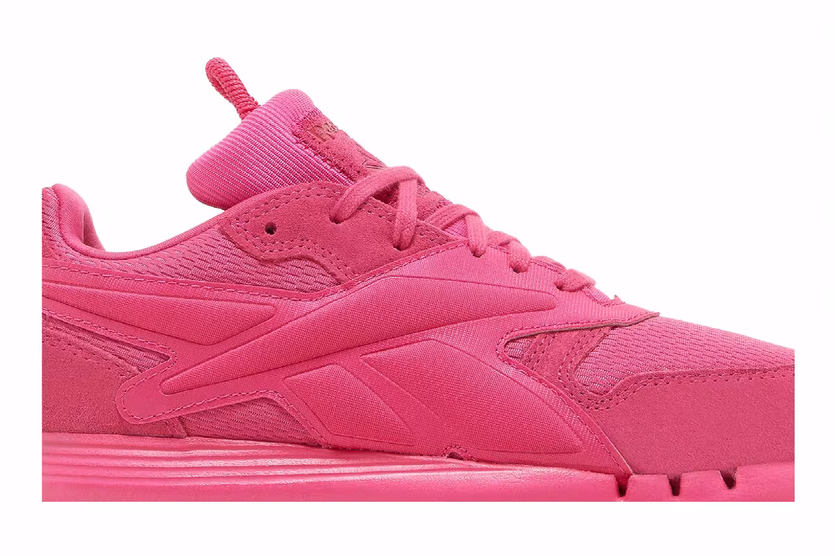 Cardi B x Reebok Women's Classic Leather V2 Pink Fusion, view 3