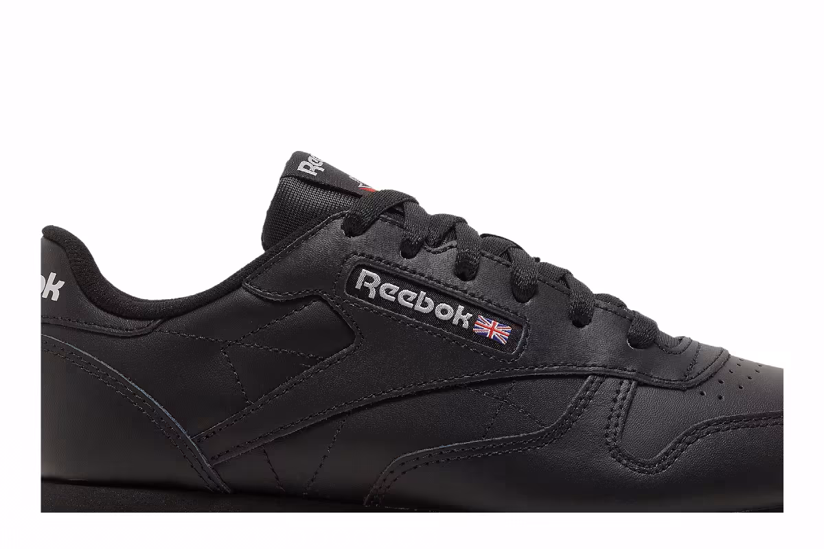 Reebok Women's Classic Leather Black Pure Grey, view 3
