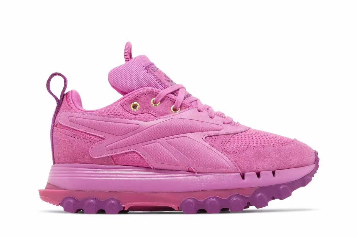 Cardi B x Reebok Women's Classic Leather V2 Ultraberry Aubergine, view 2