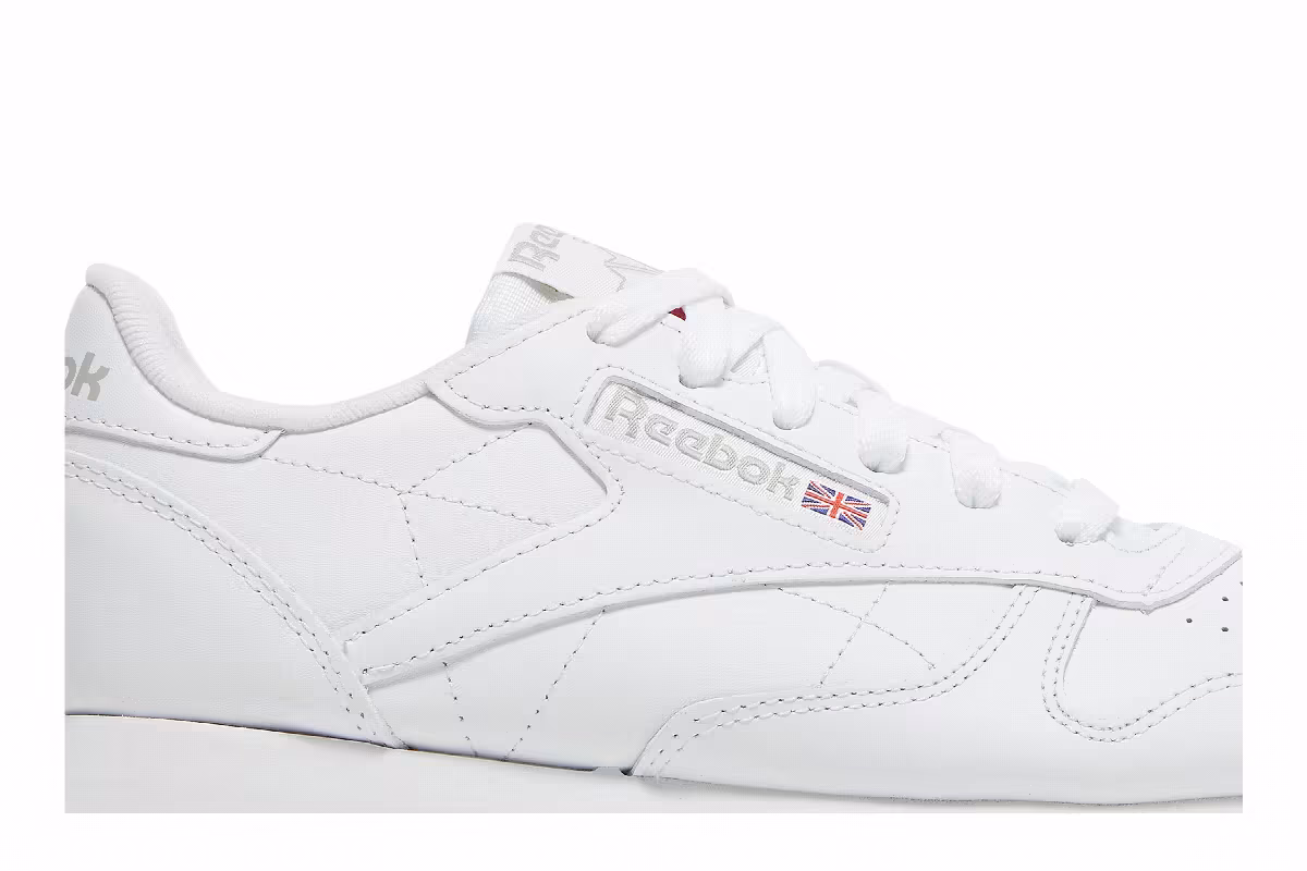 Reebok Women's Classic Leather White Pure Grey, view 3