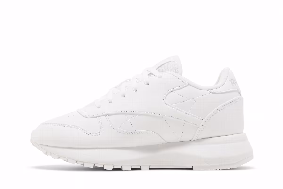 Reebok Women's Classic Leather SP White Grey, view 4
