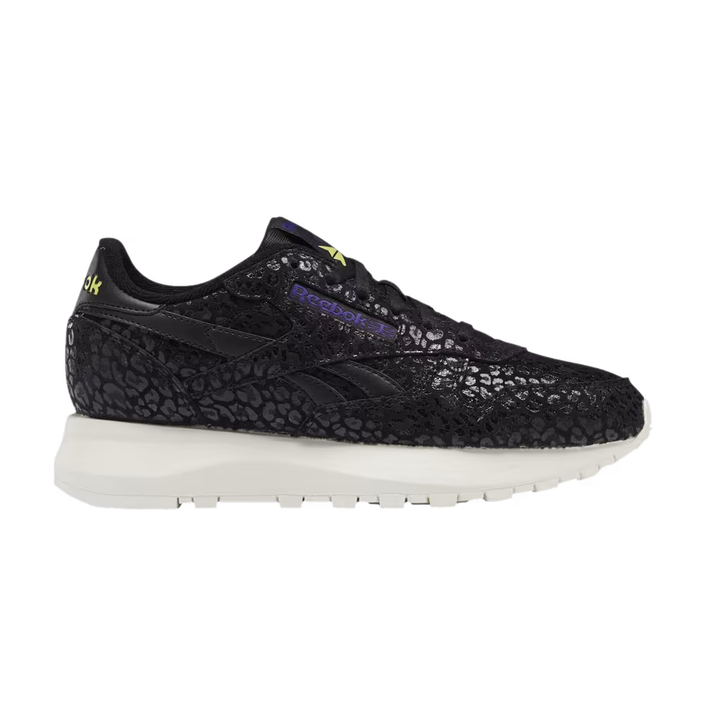 Reebok Women's Classic Leather SP Black Leopard