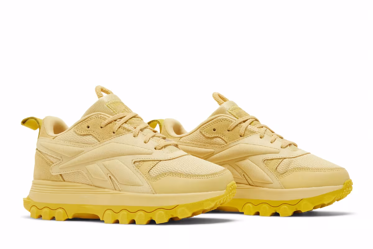 Cardi B x Reebok Classic Leather V2 Big Kid Weathered Yellow, view 9