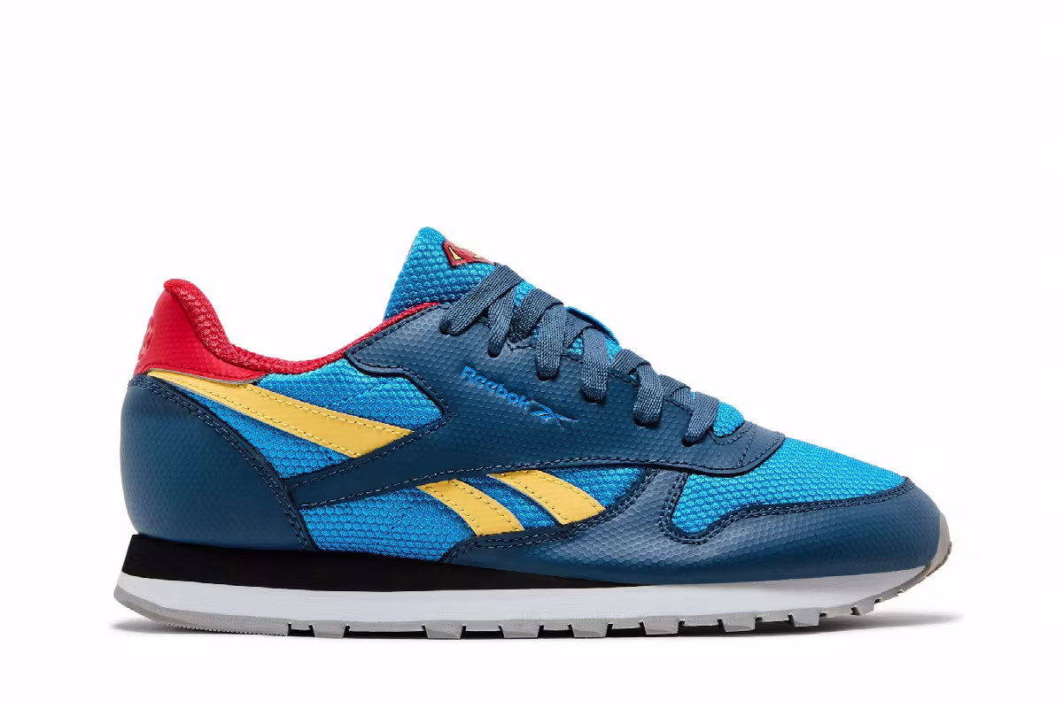 DC Comics x Reebok Classic Leather Big Kid Superboy and Supergirl, view 2