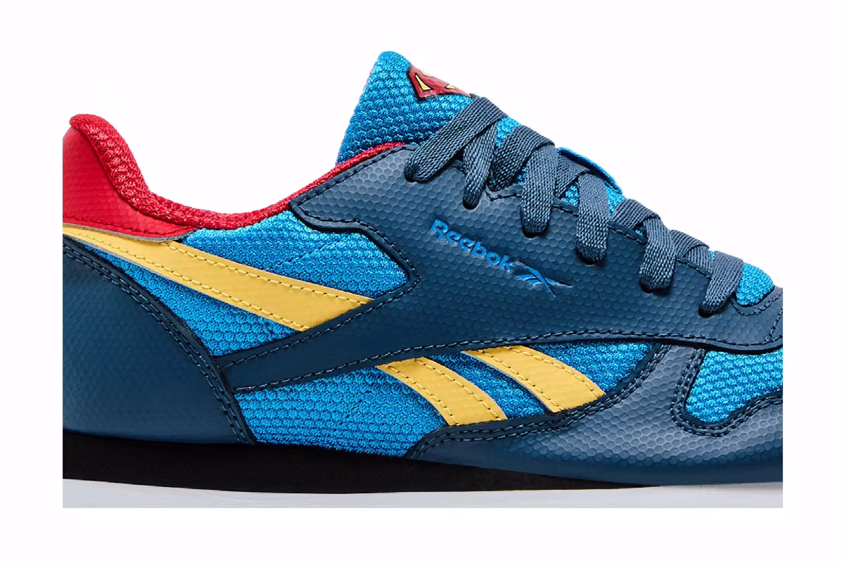 DC Comics x Reebok Classic Leather Big Kid Superboy and Supergirl, view 3