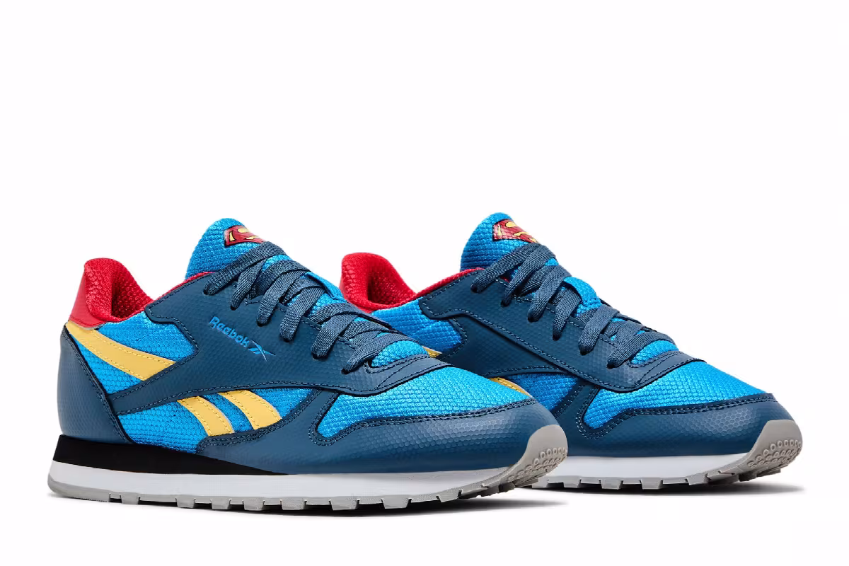 DC Comics x Reebok Classic Leather Big Kid Superboy and Supergirl, view 9