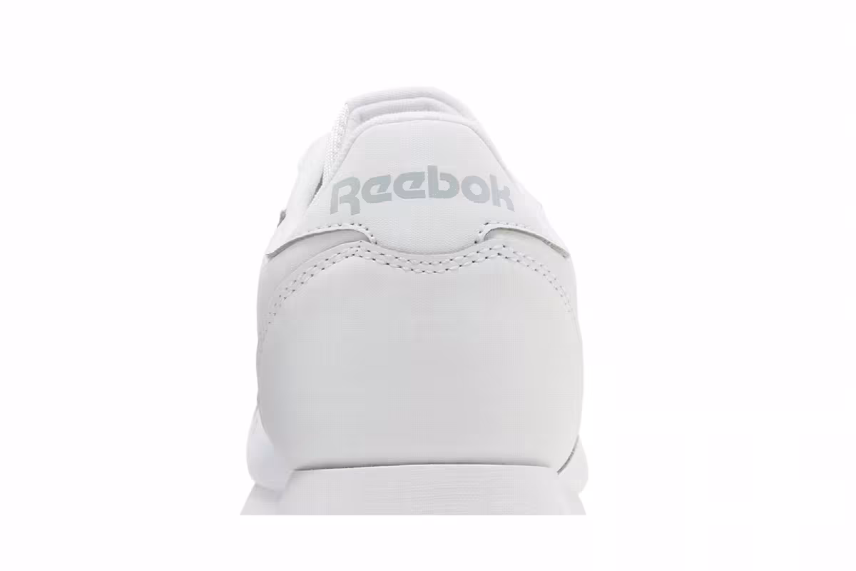 Reebok Classic Leather Big Kid Triple White, view 8