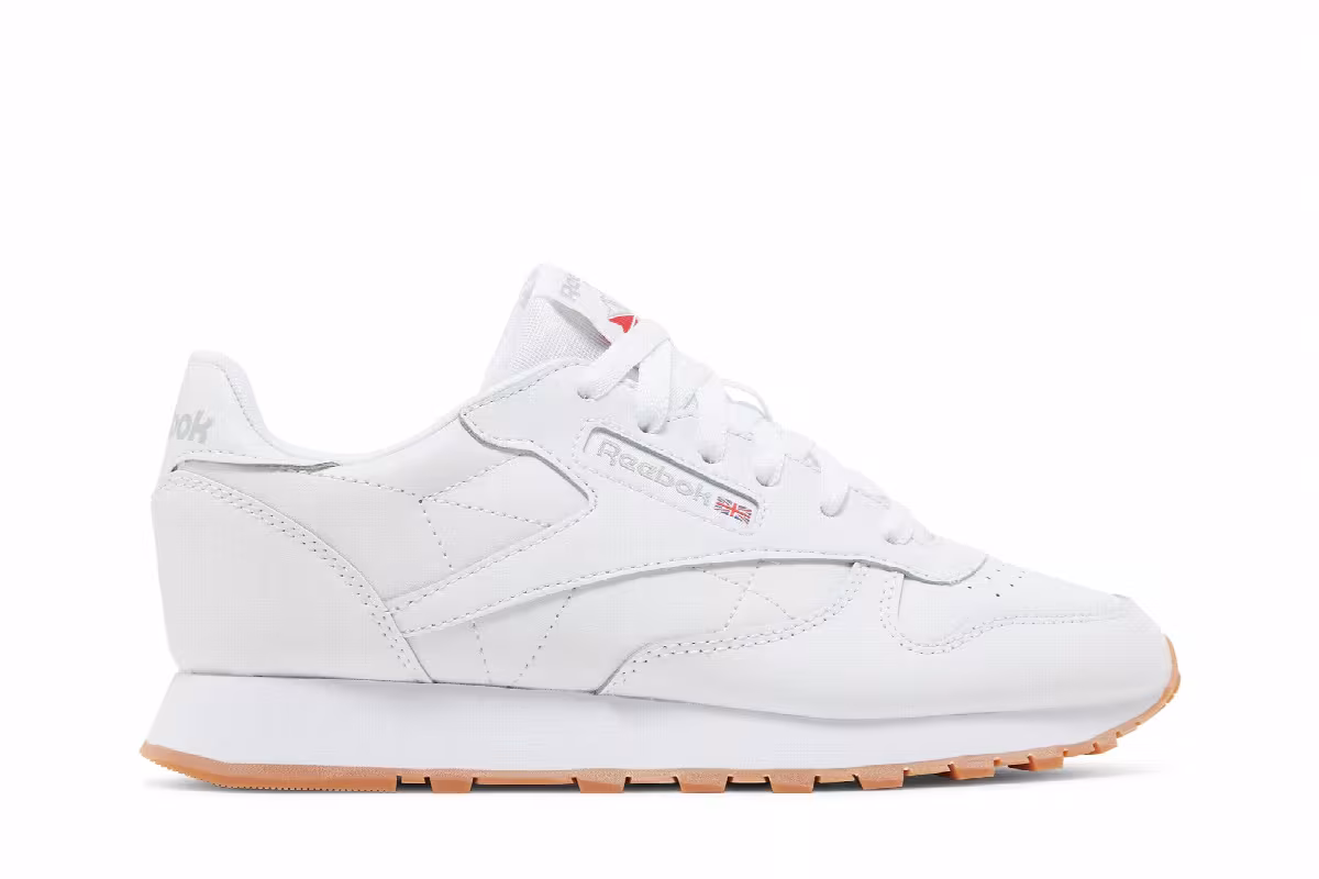 Reebok Classic Leather Big Kid White Gum, view 2