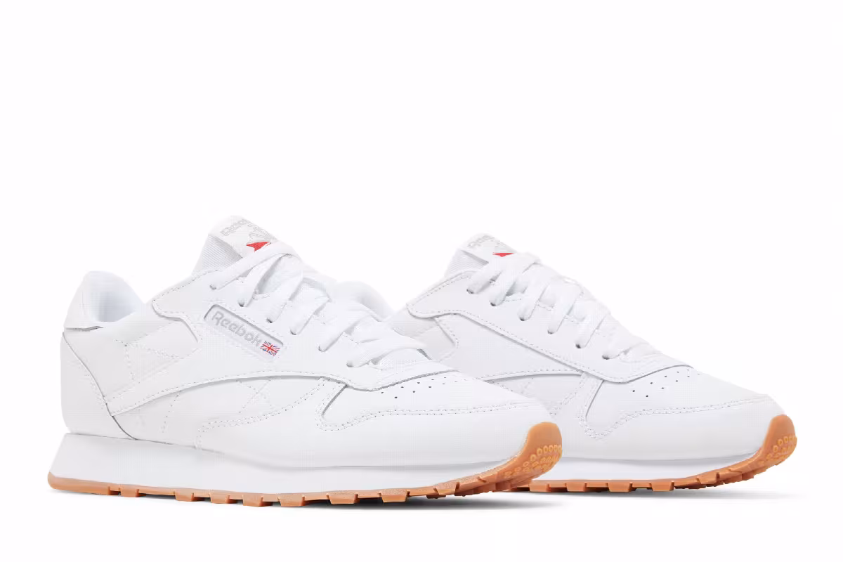 Reebok Classic Leather Big Kid White Gum, view 9