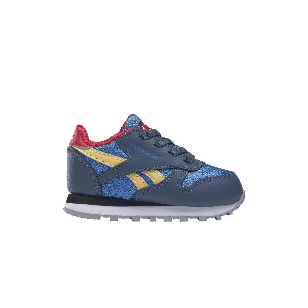 DC Comics x Reebok Classic Leather Infant Superboy and Supergirl