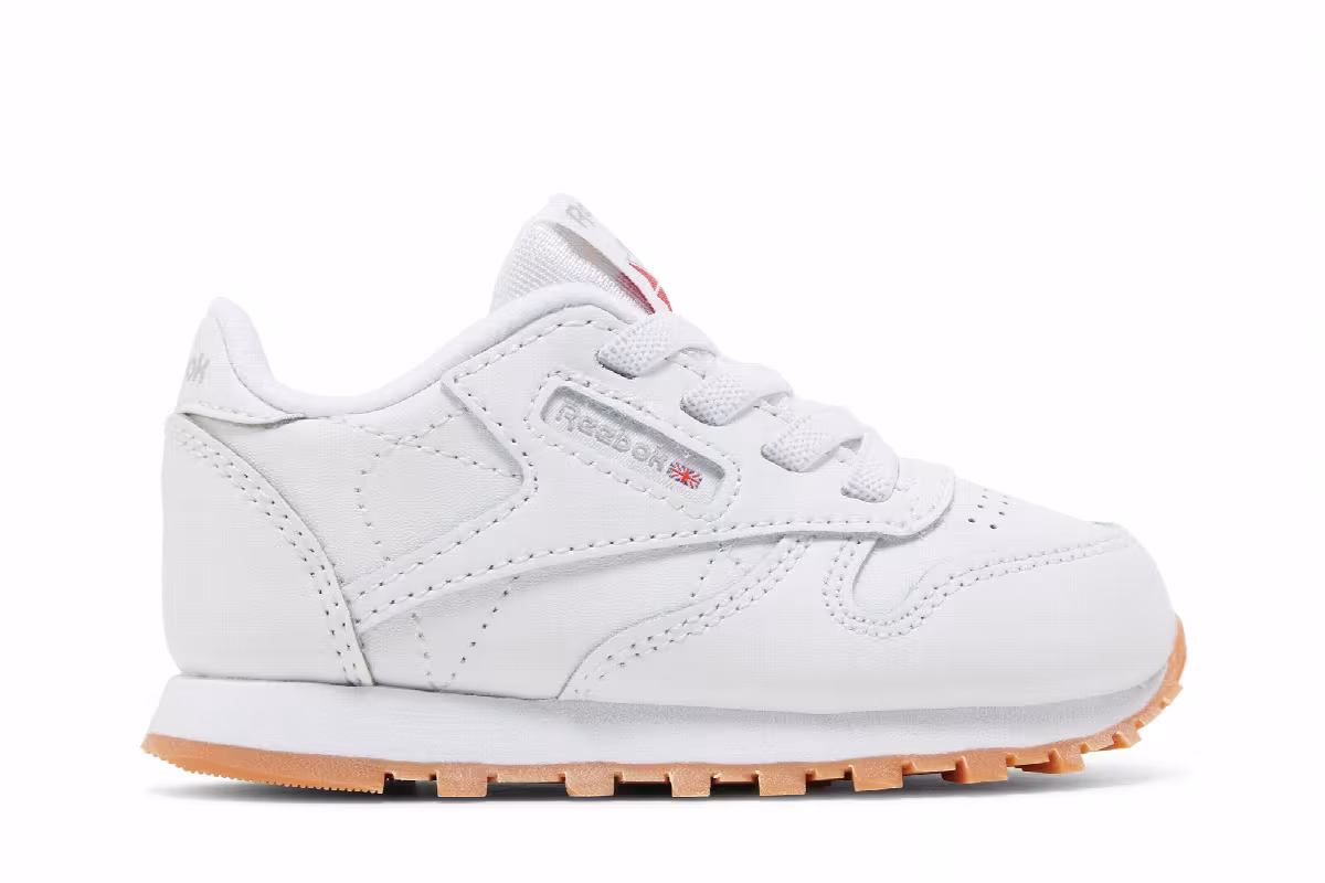 Reebok Classic Leather Toddler White Gum, view 2