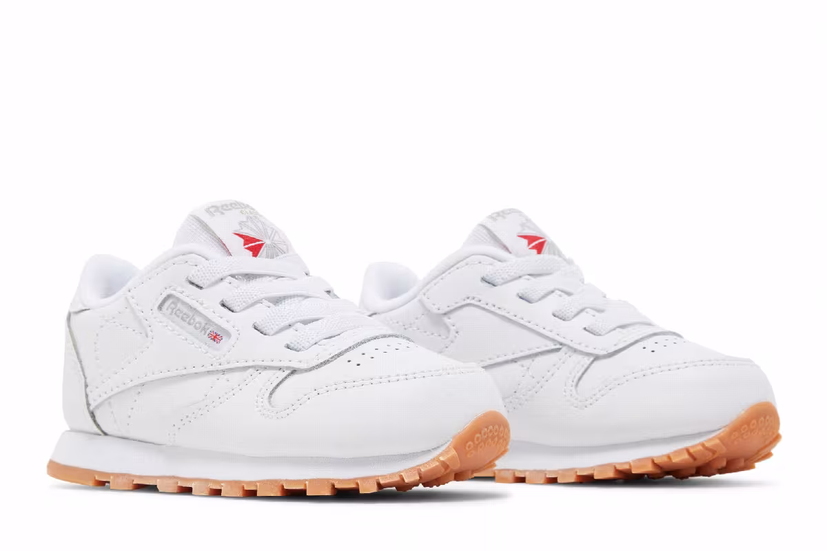 Reebok Classic Leather Toddler White Gum, view 9