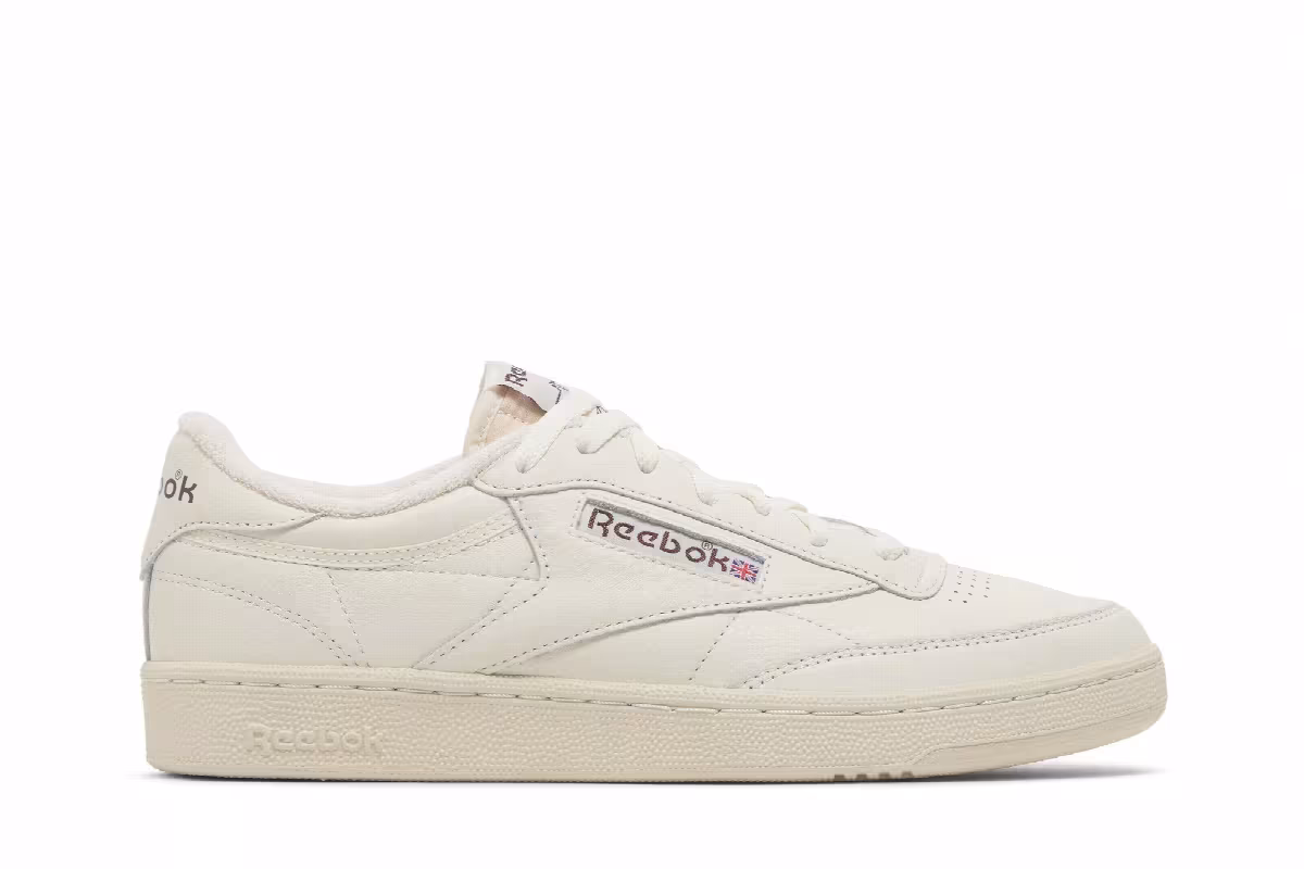 Reebok Club C 85 Vintage Chalk Maroon, view 2
