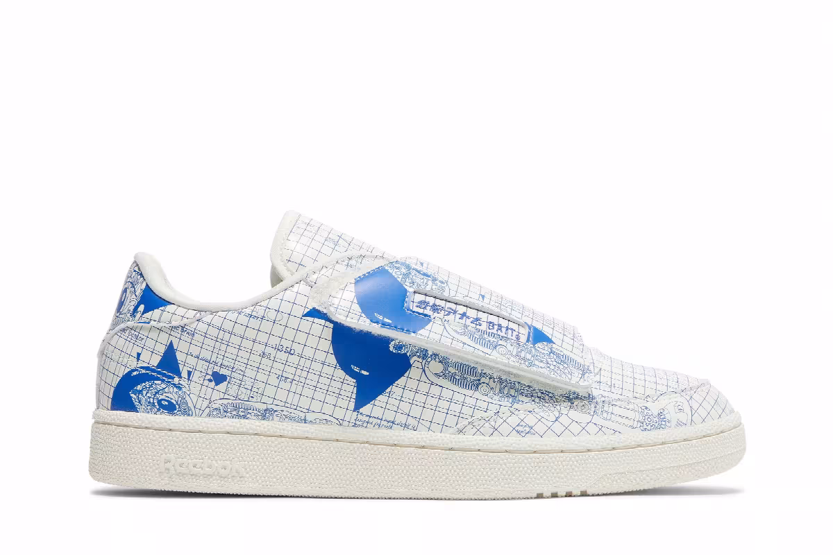 BAIT x Astro Boy x Reebok Club C Stomper Blueprint, view 2
