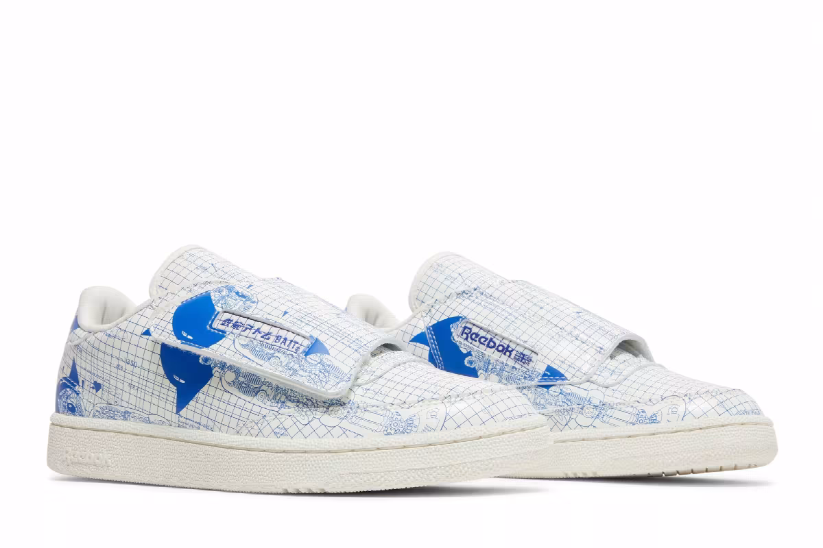 BAIT x Astro Boy x Reebok Club C Stomper Blueprint, view 9