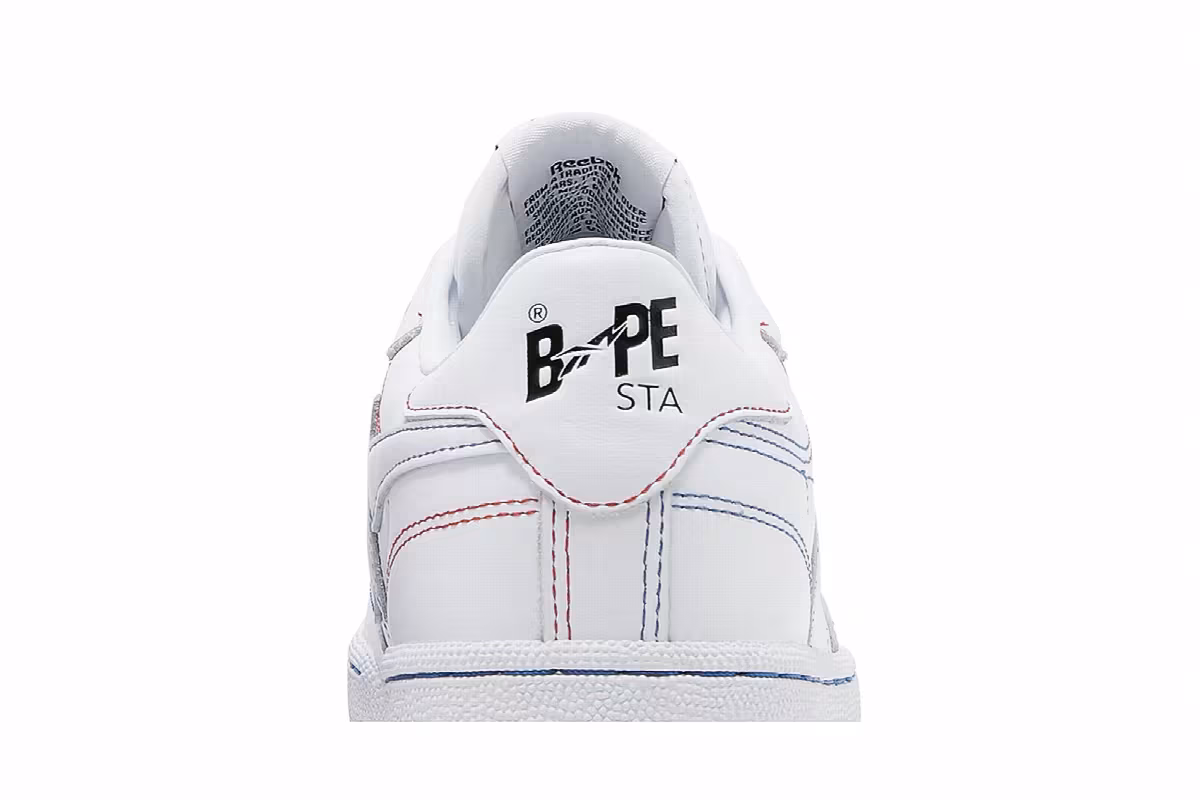 BAPE x Reebok Club C 85 White, view 8
