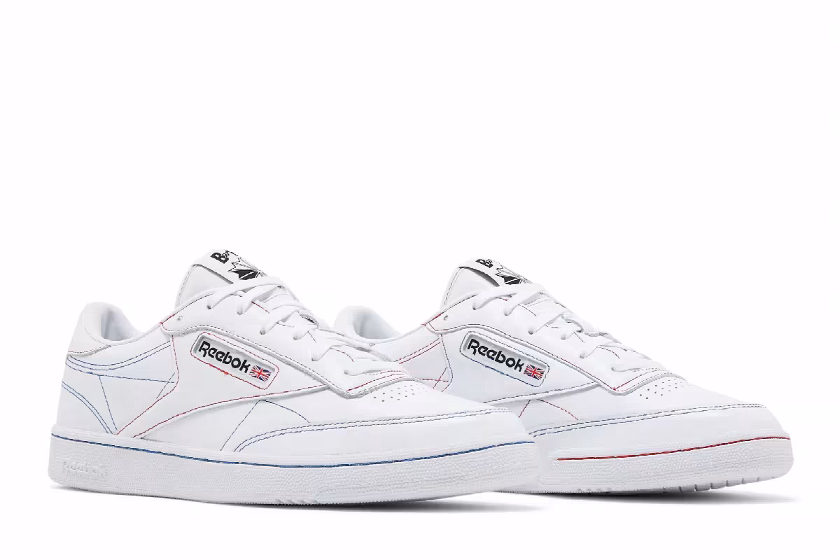 BAPE x Reebok Club C 85 White, view 9