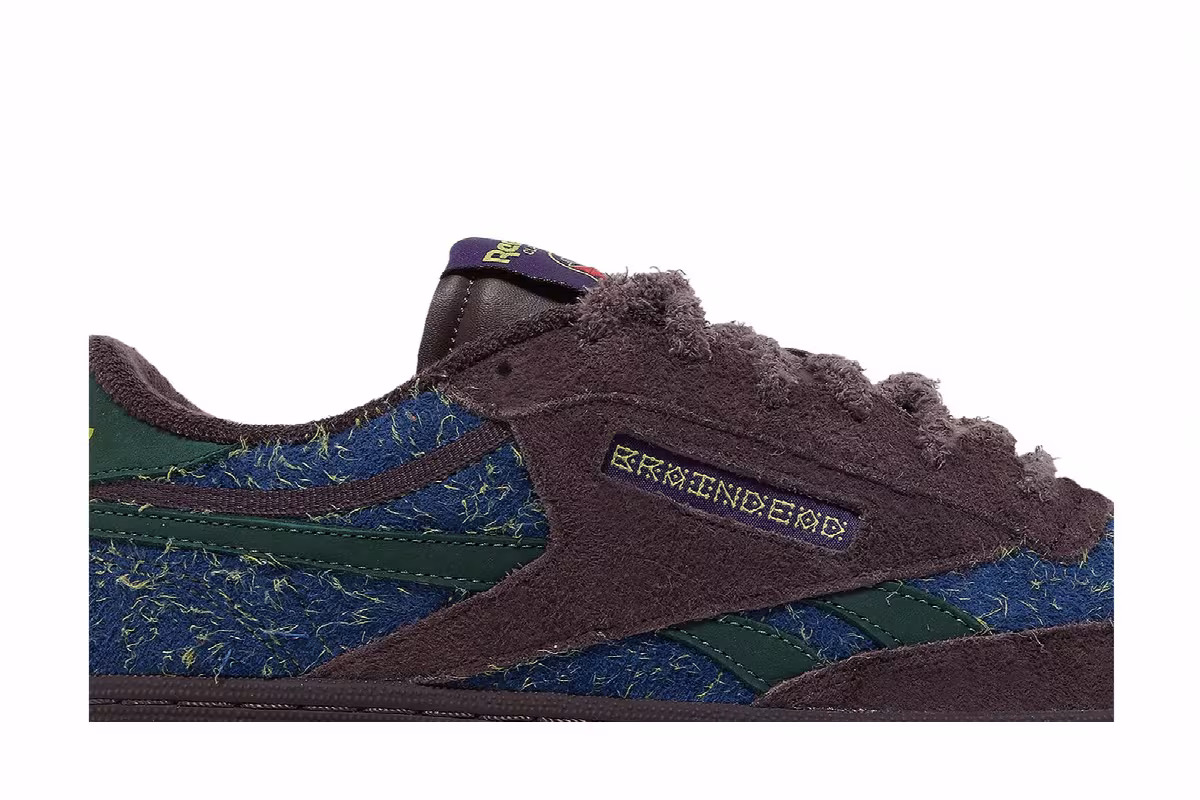 Brain Dead x Reebok Club C Revenge Purple Abyss Batik Blue, view 3