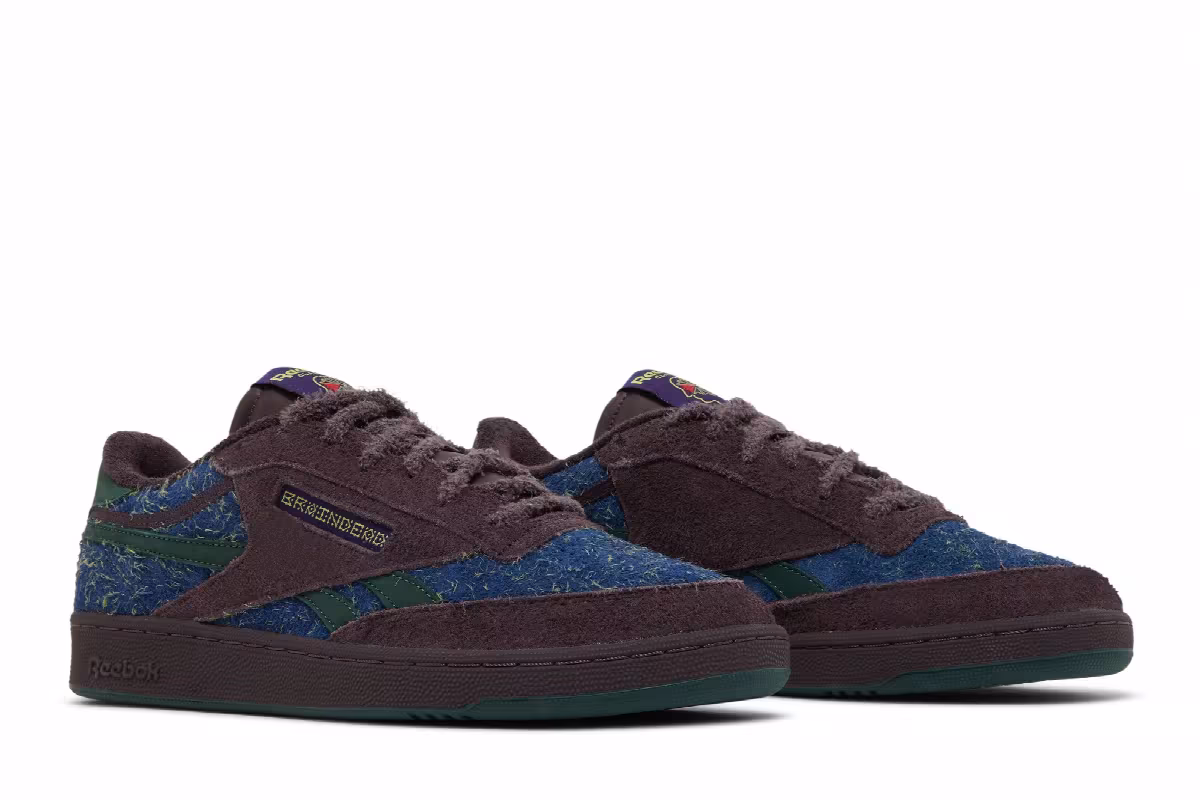 Brain Dead x Reebok Club C Revenge Purple Abyss Batik Blue, view 9
