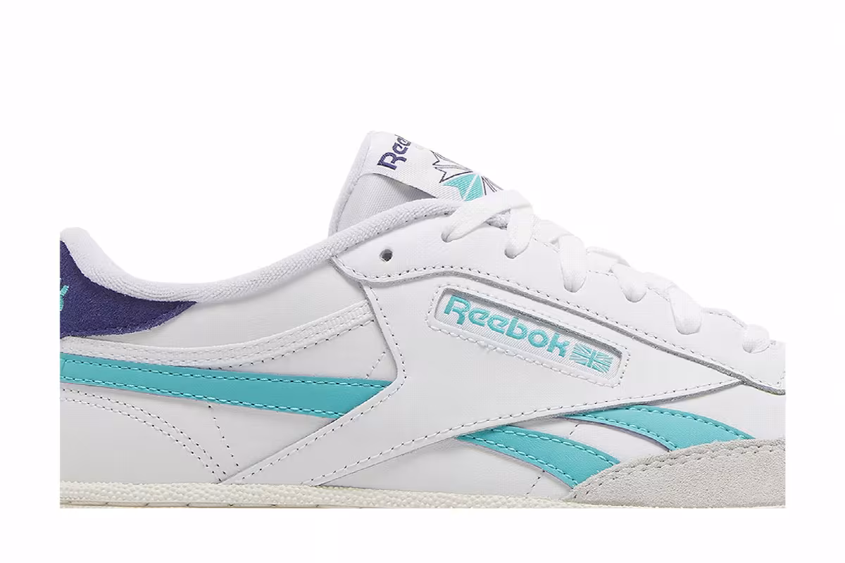 Reebok Club C Revenge White Classic Teal, view 3