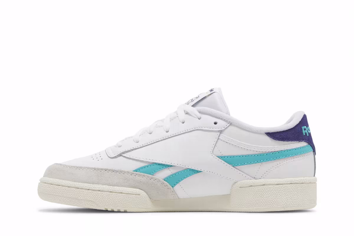 Reebok Club C Revenge White Classic Teal, view 4